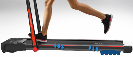 Outstanding cushioning of the Orlauf Vultur treadmill